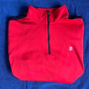 IZOD Performance Quarter-Zip Fleece - Large (Red)